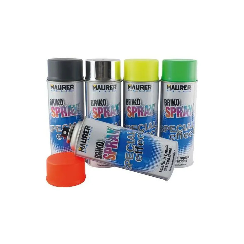 BRIKO SPRAY MAURER PLUS 400ML FERROMICACEO ARGENTO ANTICHIZZATO - MAURER-PLUS - Vista Principale