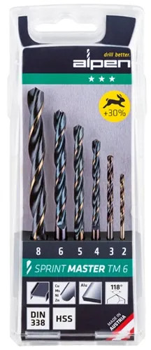 PUNTE SERIE METALLO HSS SPRINT MASTER TM 6 - ALPEN - Vista Principale