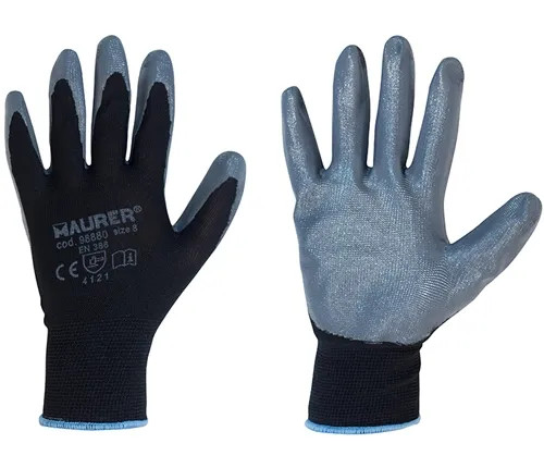 GUANTI LAVORO NITRILE NERO GLOVEX - MAURER - Vista Principale