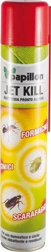 INSETTICIDA SPRAY SCARAFAGGI E FORMICHE JET KILL - PAPILLON - Vista Principale