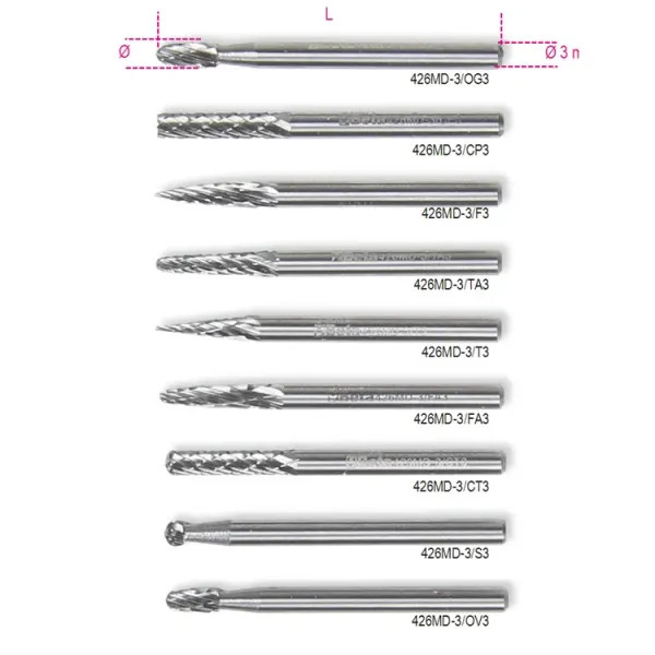 FRESE LIMARE MD ø3 OVALE 3 - Beta Utensili - Vista Principale