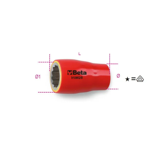 BUSSOLE POLIGONALI 3/8 IS1000V MQ/B16 - Beta Utensili - Vista Principale