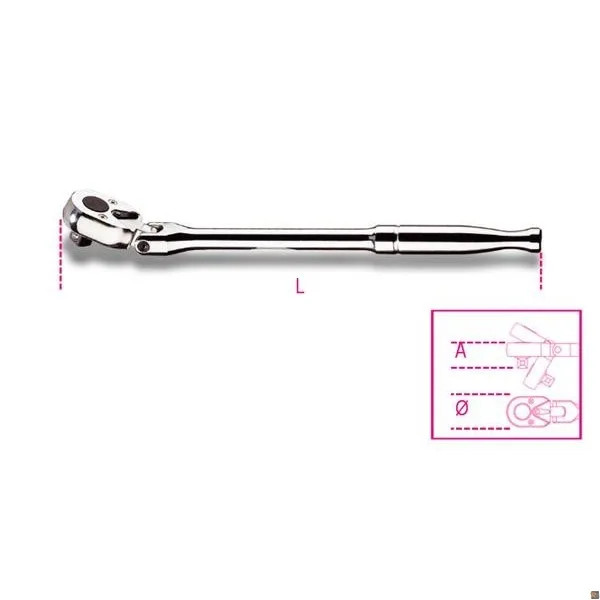 CRICCHETTI REV SNODATI 3/8 IMP MET - Beta Utensili - Vista Principale