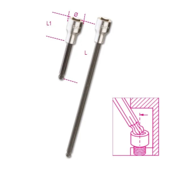 BUSSOLE BP 1/2 SR.8PZ SU GUIDE BP /SB8 - Beta Utensili - Vista Principale