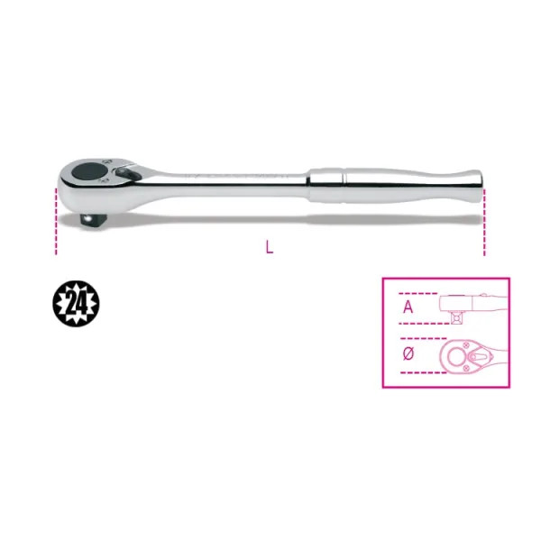 CRICCHETTI REVERS 1/2 IMPUGN MET - Beta Utensili - Vista Principale