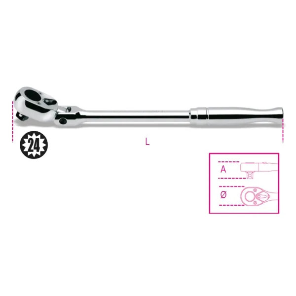 CRICCHETTI REV SNOD 1/2 IMP MET - Beta Utensili - Vista Principale