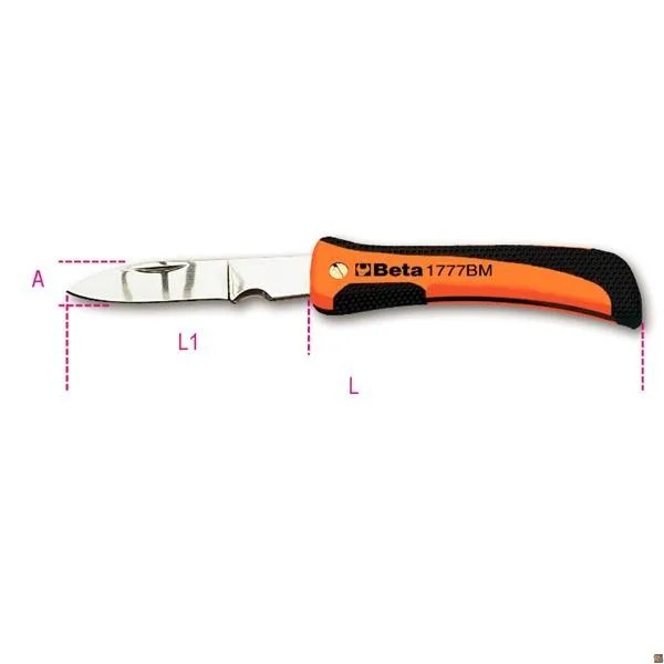 COLTELLI ELETTRICISTA BI-MATERIALE - Beta Utensili - Vista Principale