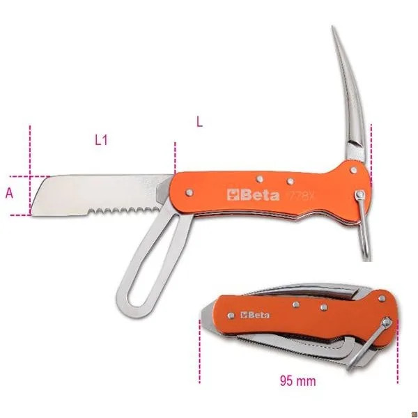 COLTELLI NAUTICA PIEGH.IMP.ACC-INOX - Beta Utensili - Vista Principale