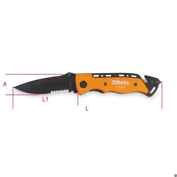 COLTELLI AUTO-SOCCORSO SOS - Beta Utensili - Vista Principale