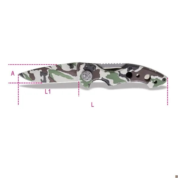 COLTELLI SERRAMANICO CAMOUFLAGE - Beta Utensili - Vista Principale