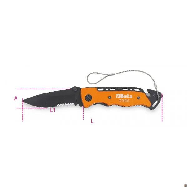 COLTELLI H-SAFE AUTO-SOCCORSO SOS - Beta Utensili - Vista Principale