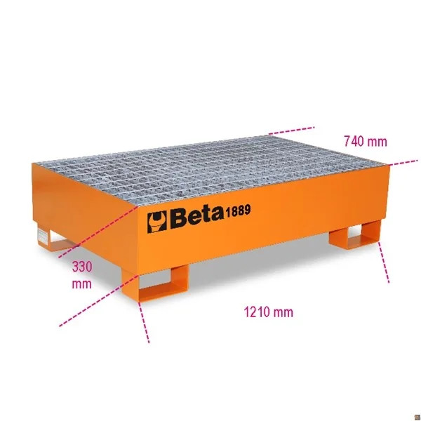 BASI RETTANGOLARI PER 2 FUSTI - Beta Utensili - Vista Principale