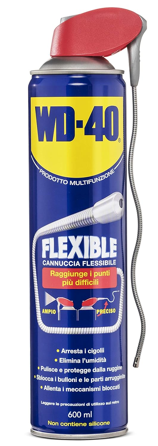Prodotto Multifunzione Flexible - Lubrificante Spray - Cannuccia flessibile  - Senza silicone - 600ml - WD-40