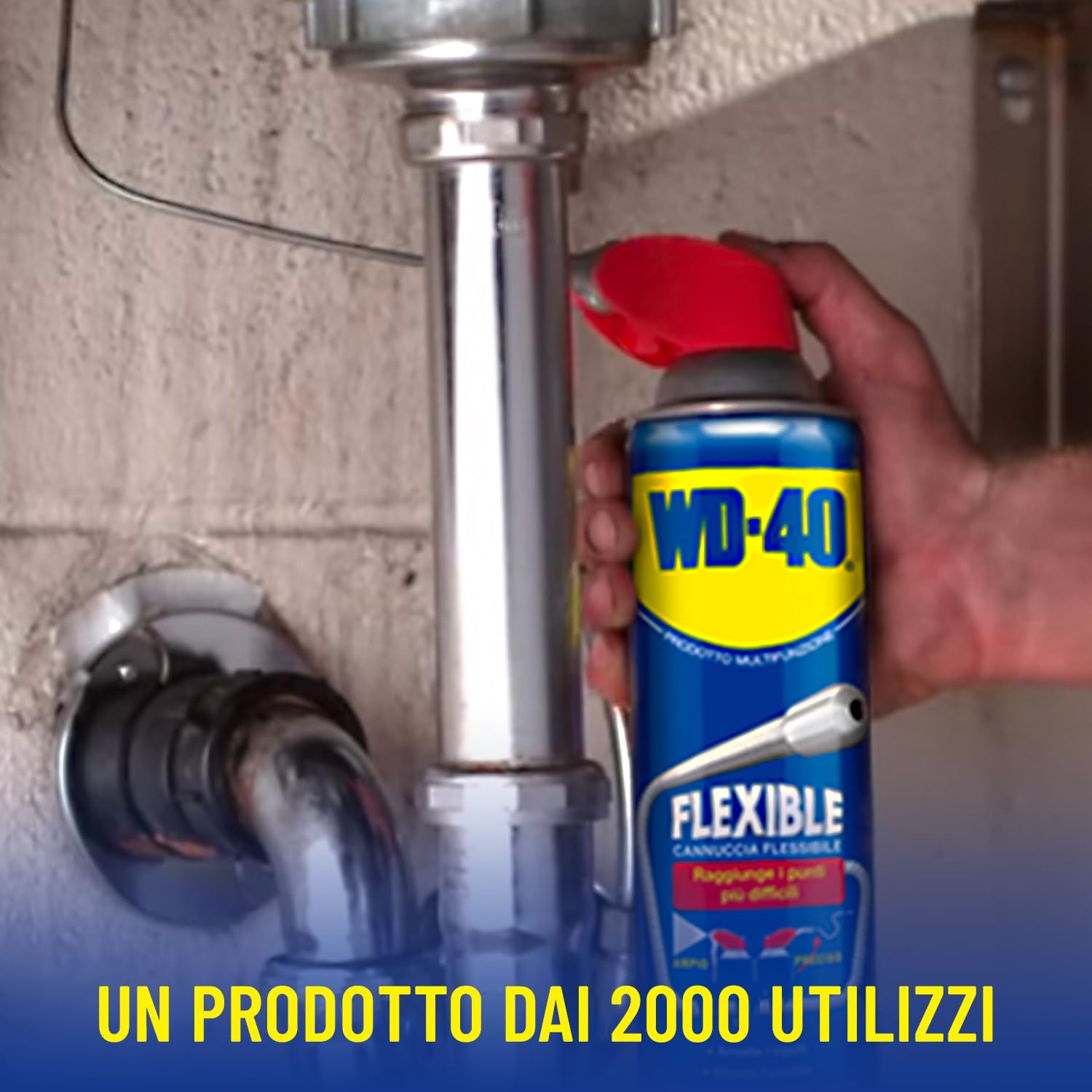 Prodotto Multifunzione Flexible - Lubrificante Spray - Cannuccia flessibile  - Senza silicone - 600ml - WD-40 - Dettaglio 4
