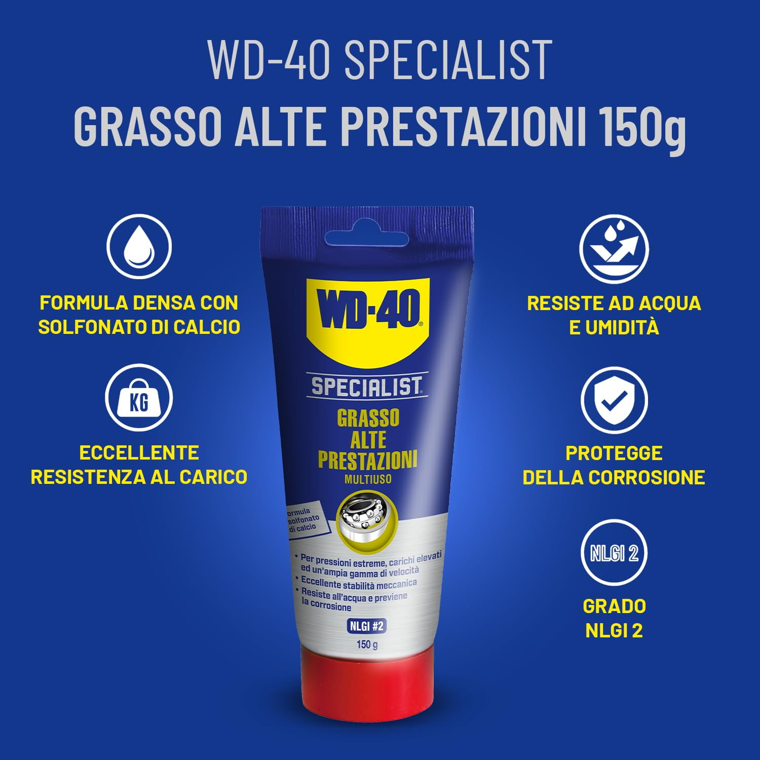 Grasso Alte Prestazioni - Lubrificante Multiuso - Tubo 150g - WD-40 Specialist - Dettaglio 2
