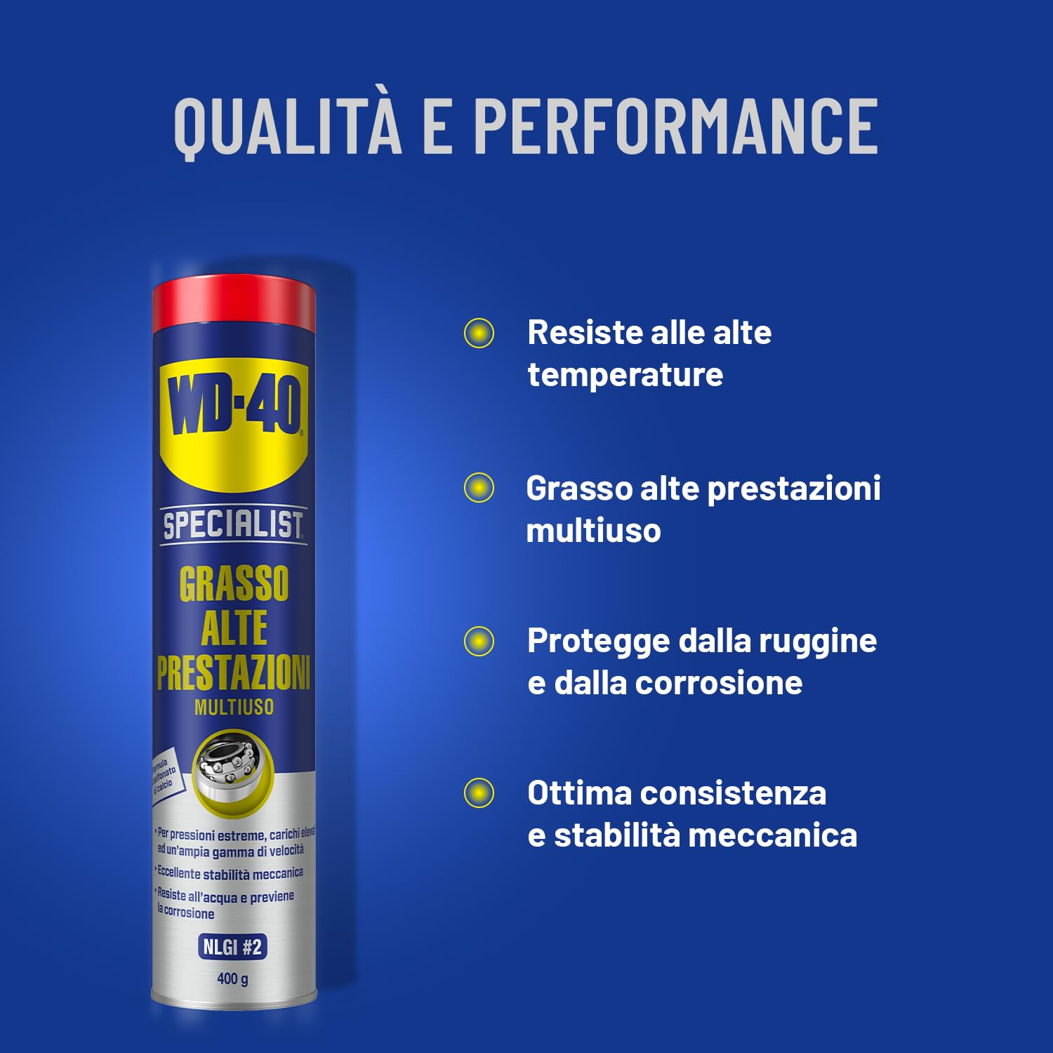 Grasso Alte Prestazioni - Lubrificante Multiuso - Per usi industriali - Cartuccia 400g - WD-40 Specialist - Dettaglio 3