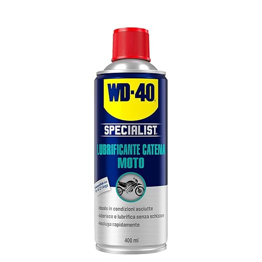 Lubrificante Catena Moto - Per Condizioni Asciutte - Compatibile con O, X e Z ring - Spray 400ml - WD-40 Specialist