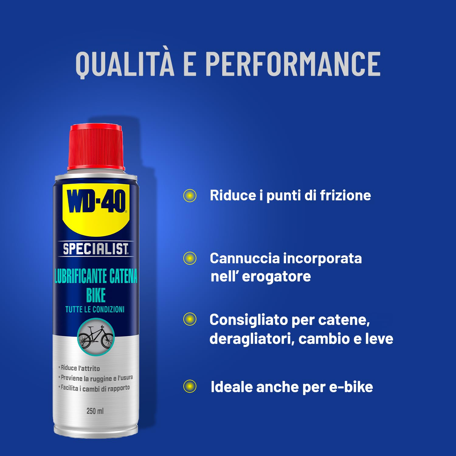 Lubrificante Catena Bike - Tutte le Condizioni - Spray 250ml - WD-40 Specialist - Dettaglio 3