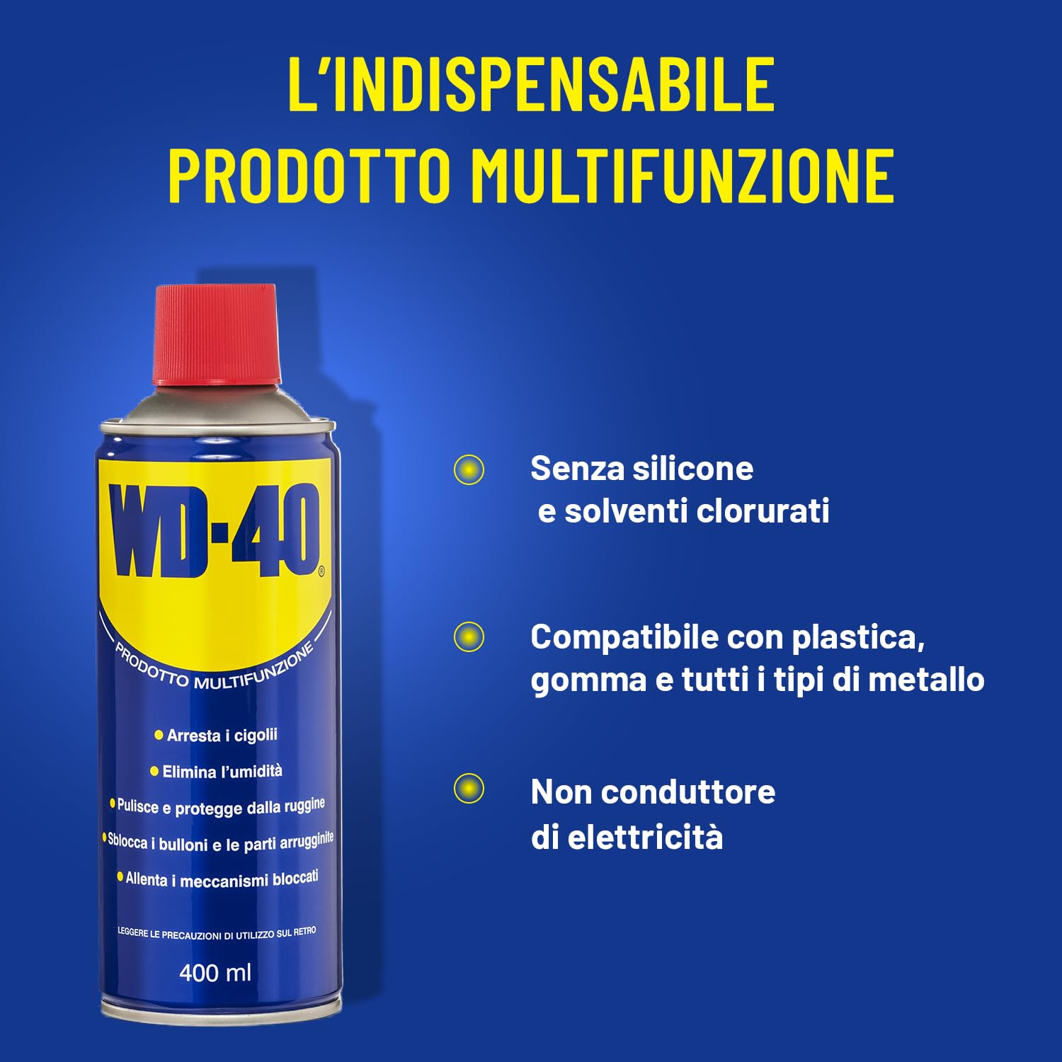 LUBRIFICANTE MULTIFUNZIONE SPRAY 400ml. - WD-40 - Dettaglio 3