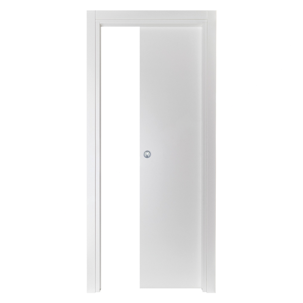 PORTA SCORREVOLE COLORE MICRO BIANCO COMPLETA (PANNELLO + KIT MONTANTI) - UTENSILI STORE