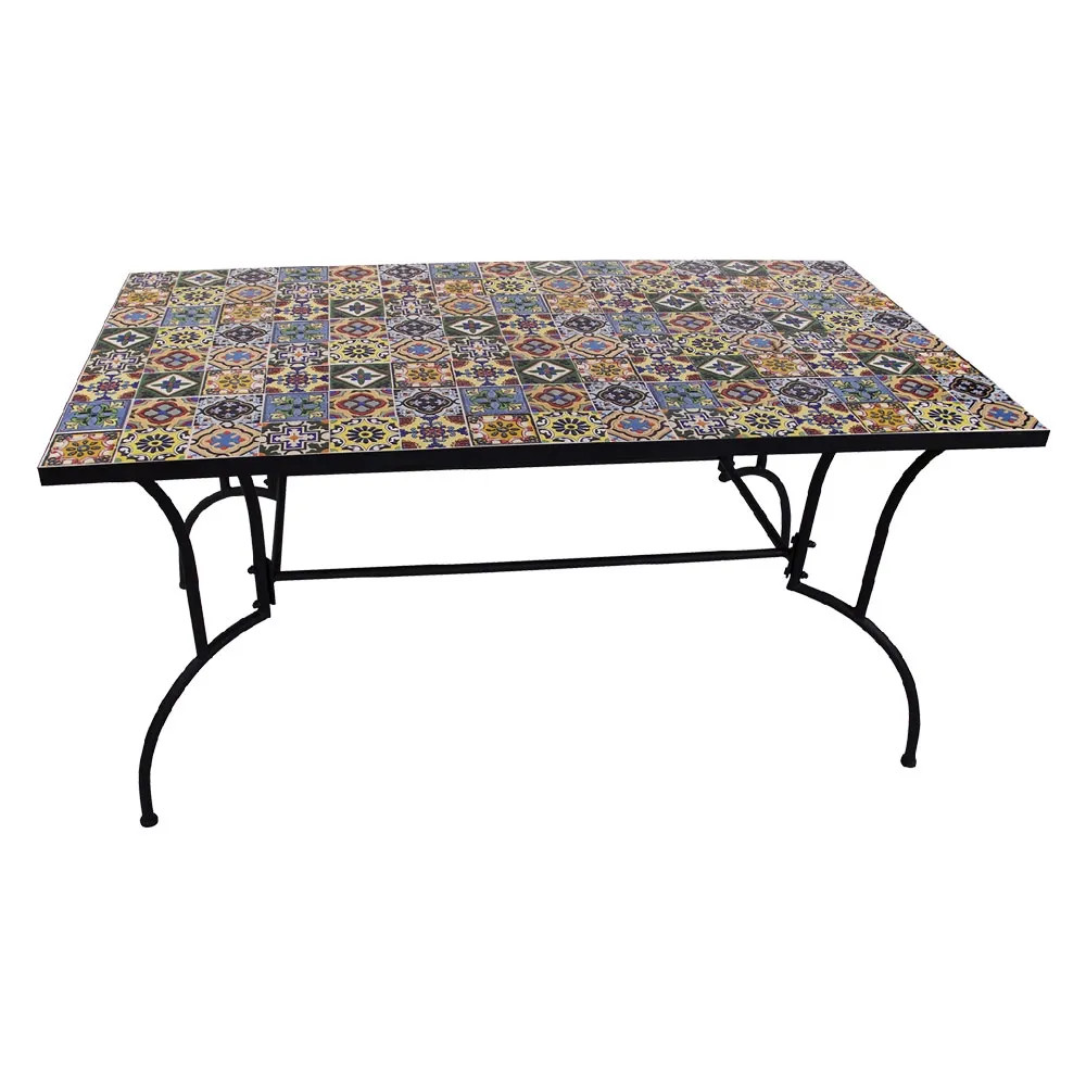 TAVOLO DECORO MOSAICO 'FLOWER I' - Senza Marca - Vista Principale