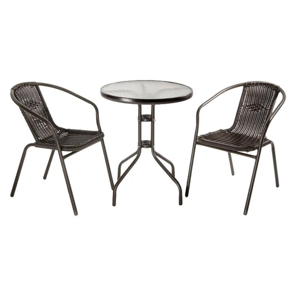 SET GIARDINO IN POLYRATTAN 'ACHILLE' - LIF - Vista Principale