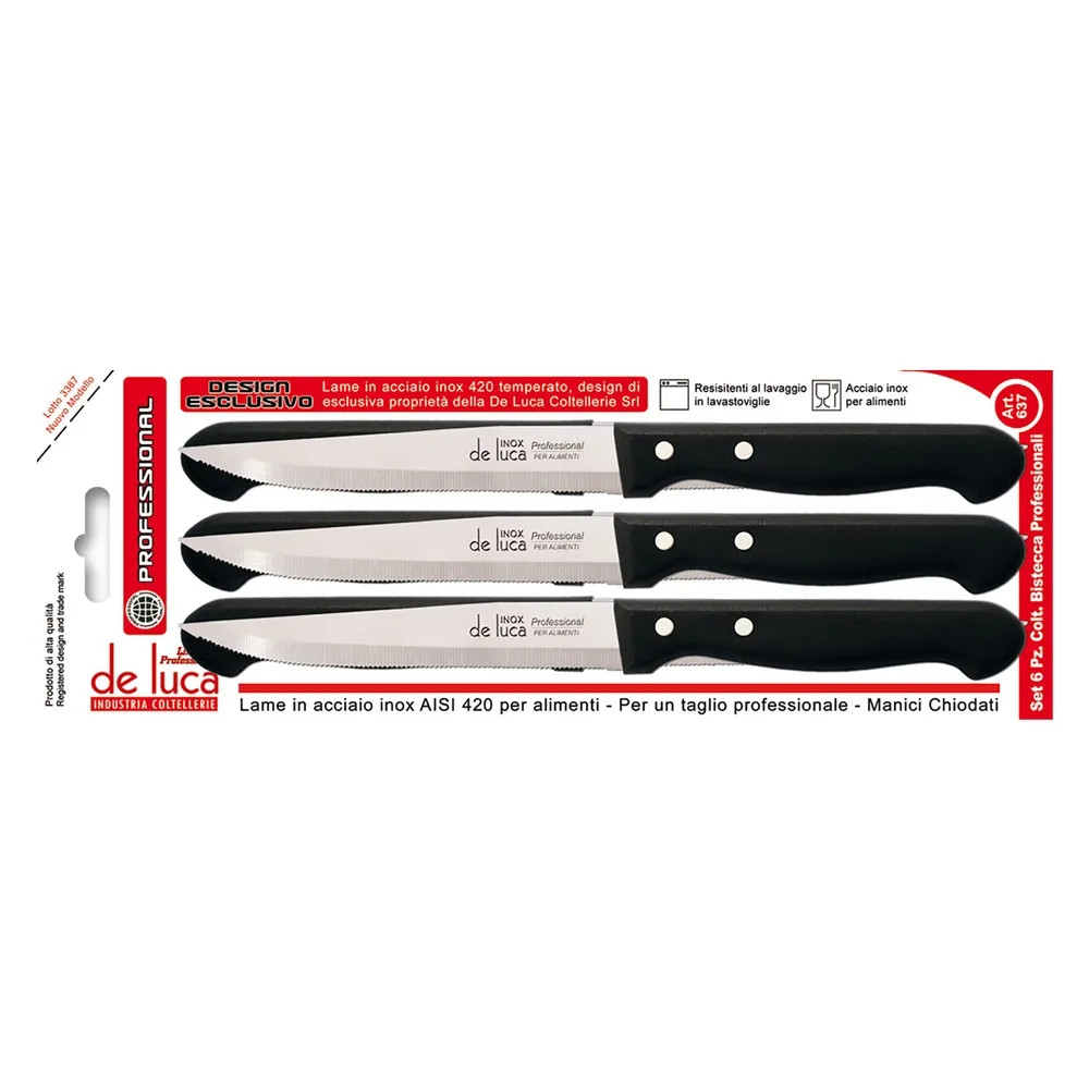 SET COLTELLI DA BISTECCA - DE LUCA - Vista Principale