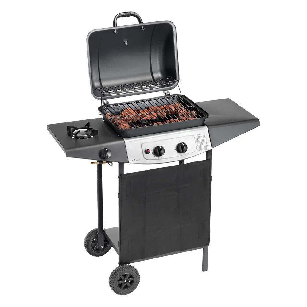 BARBECUE A GAS 'DOUBLE COOKING SYSTEM' A ROCCIA LAVICA - OMPAGRILL - Vista Principale