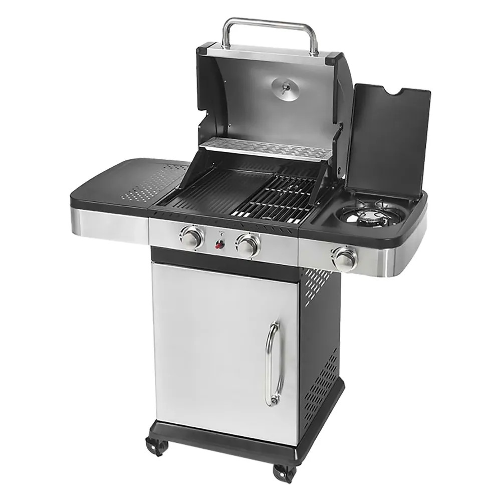 BARBECUE A GAS 'INDIANAPOLIS 3 TITANIUM' - OMPAGRILL - Vista Principale