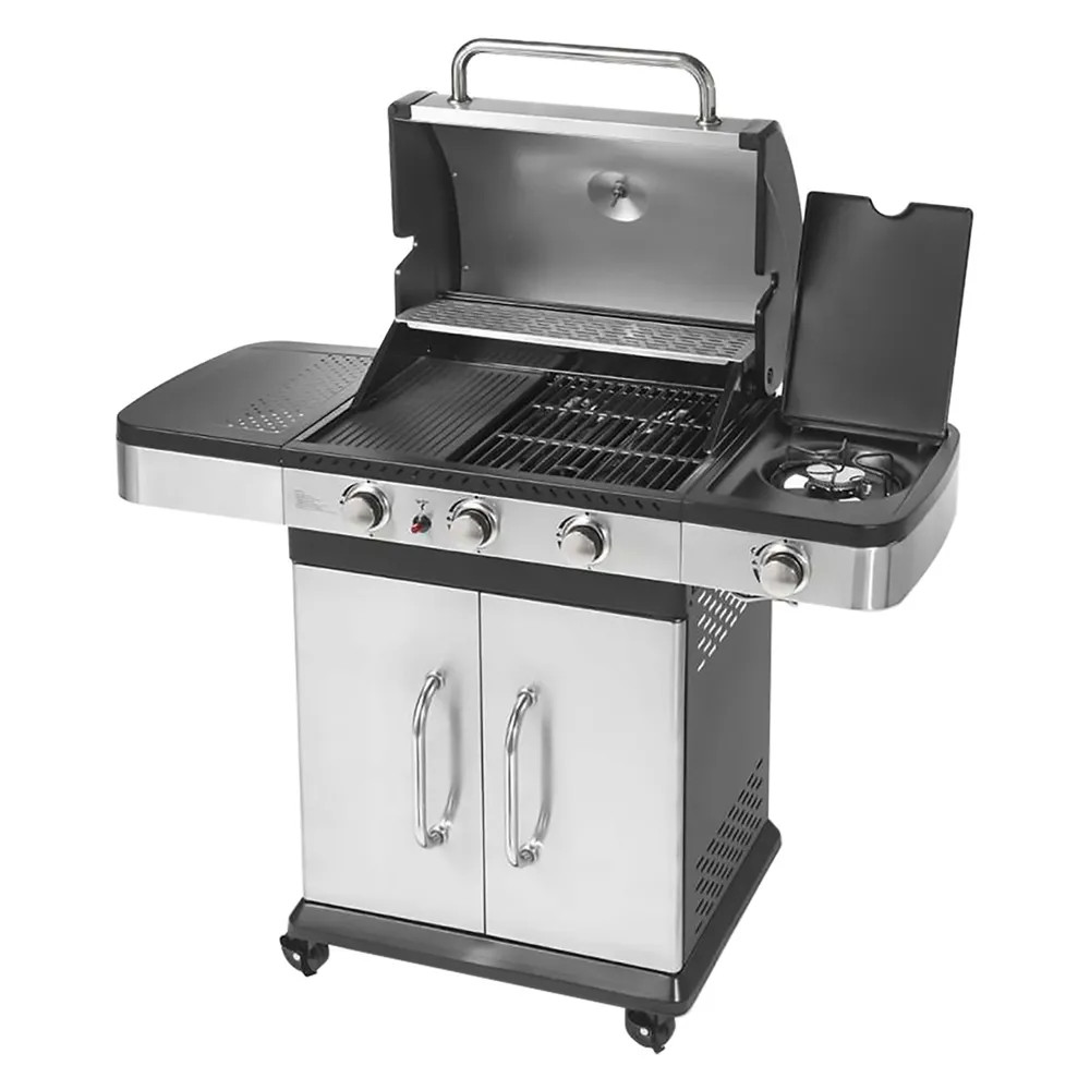 BARBECUE A GAS 'INDIANAPOLIS 4 TITANIUM' - OMPAGRILL - Vista Principale