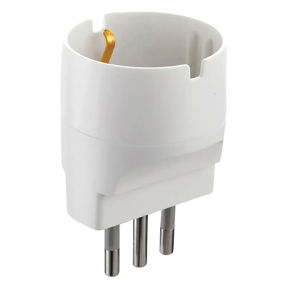 ADATTATORE SINGOLO spina 2P + T 10A - ELECTRALINE - Vista Principale