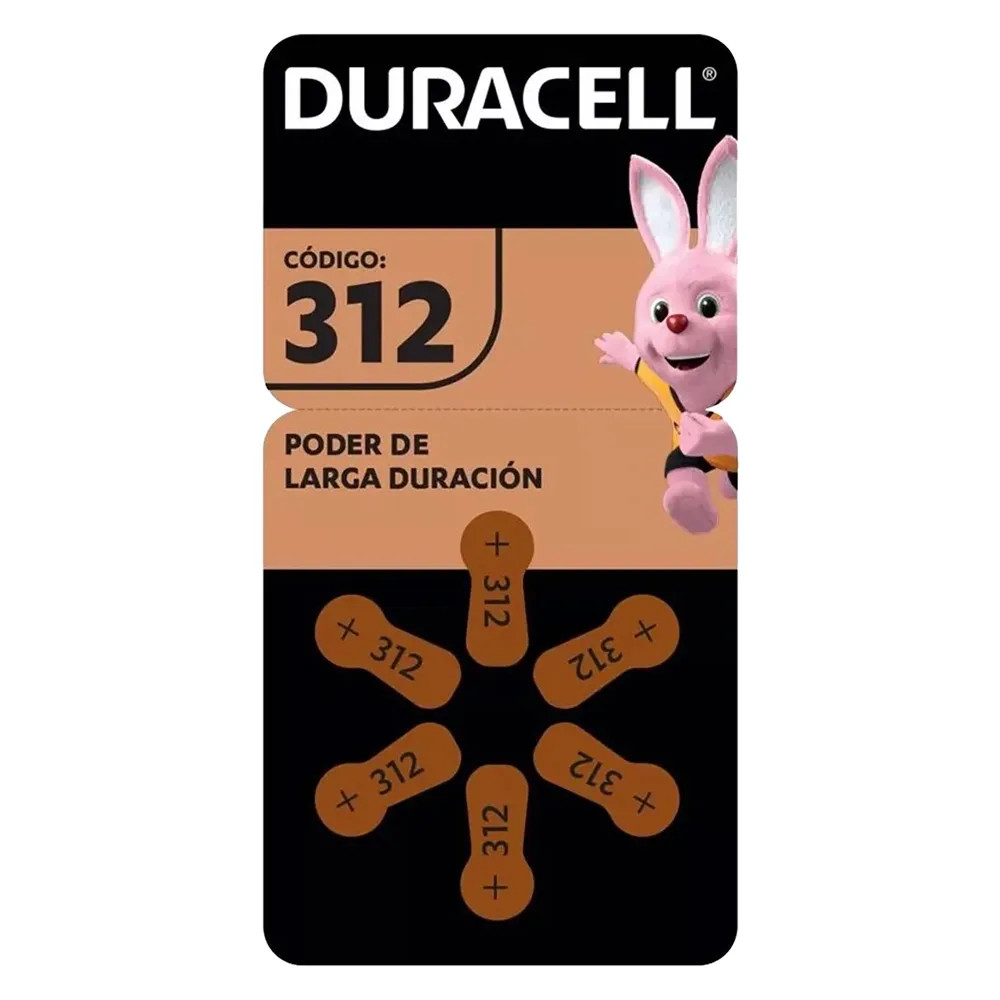 PILA PER APPARECCHI ACUSTICI 'DA 312' - DURACELL - Vista Principale