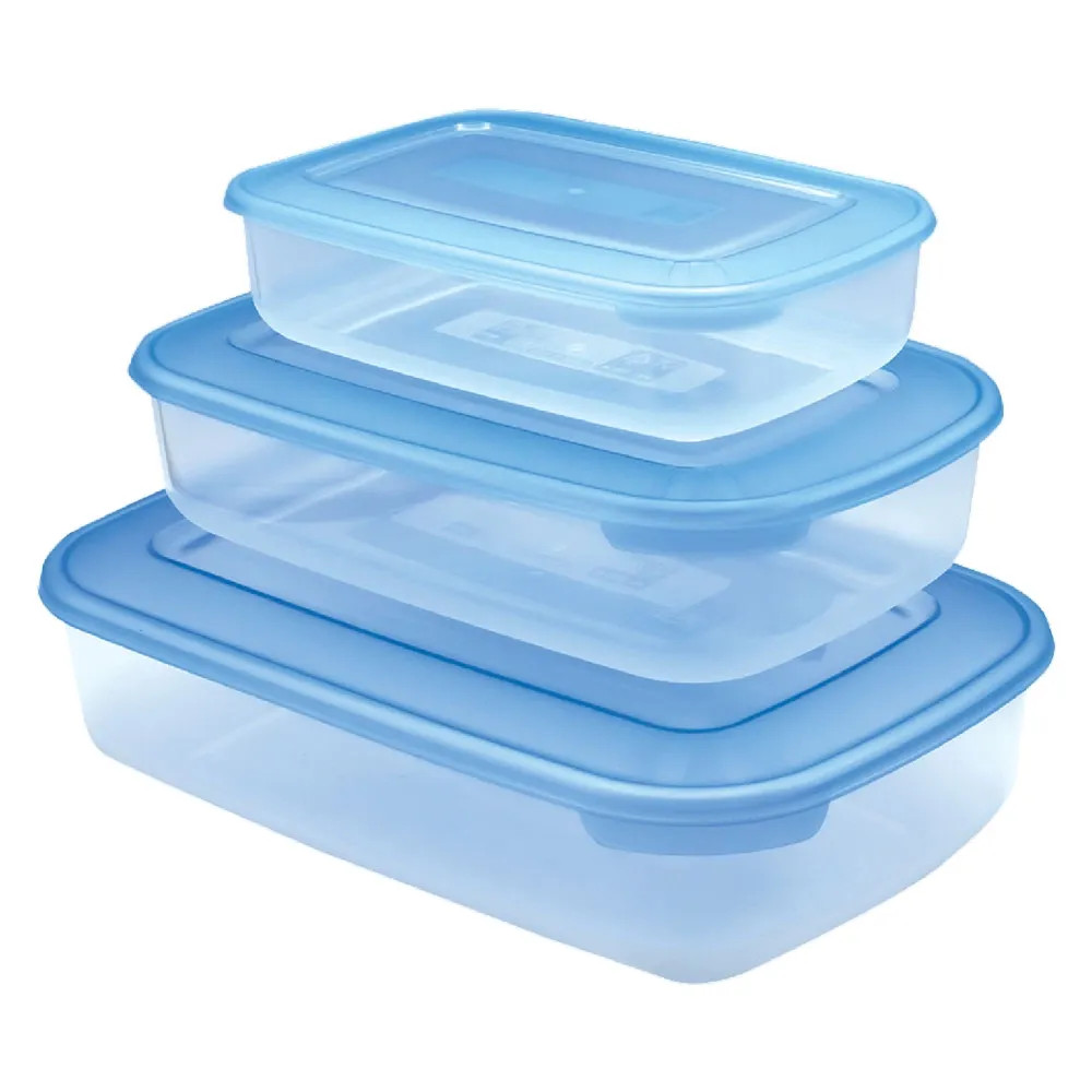 CONTENITORE RETTANGOLARE IN PLASTICA SET 'FRIGO BOX' - TONTARELLI