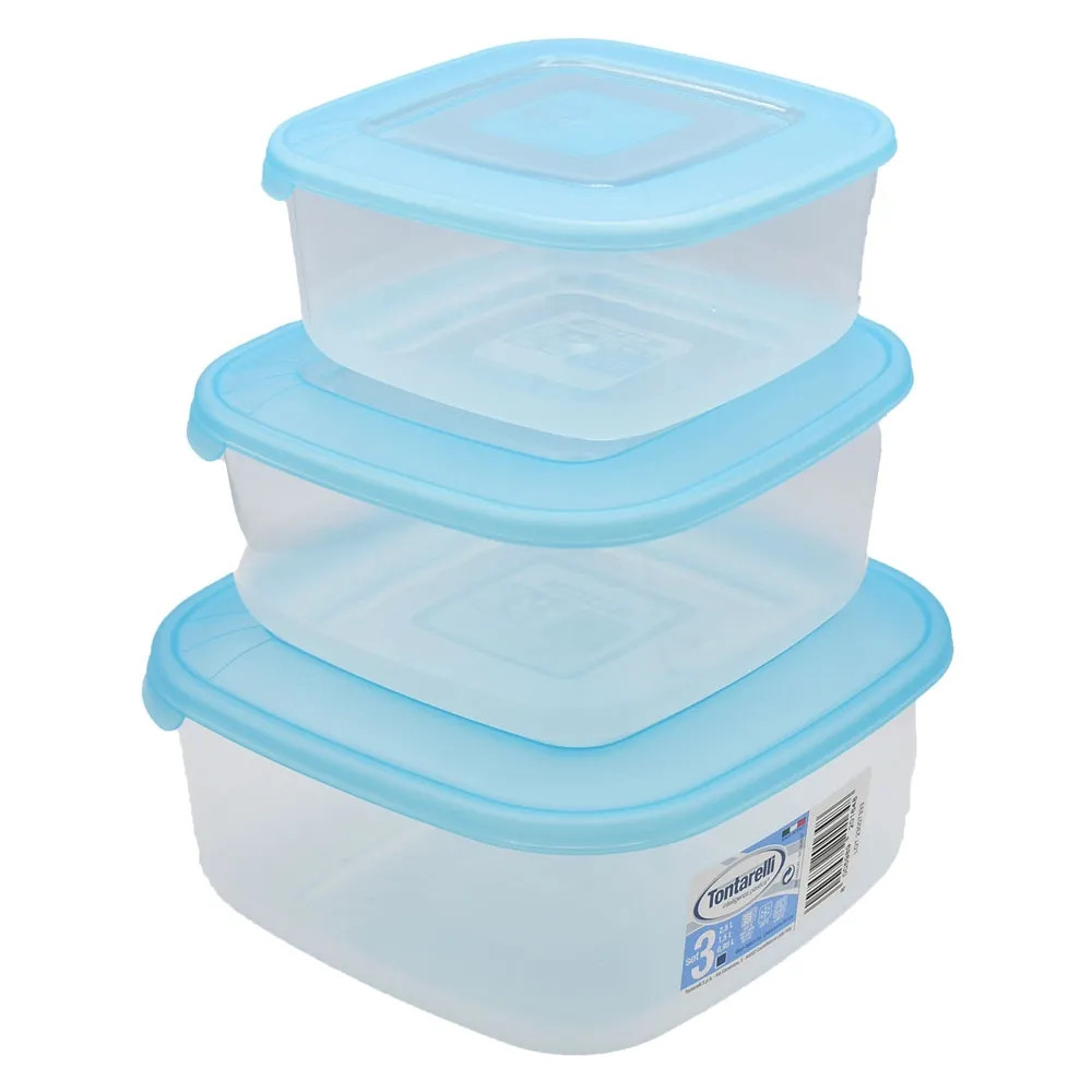 CONTENITORE QUADRO IN PLASTICA SET 'FRIGO BOX' nuvola - TONTARELLI - Vista Principale