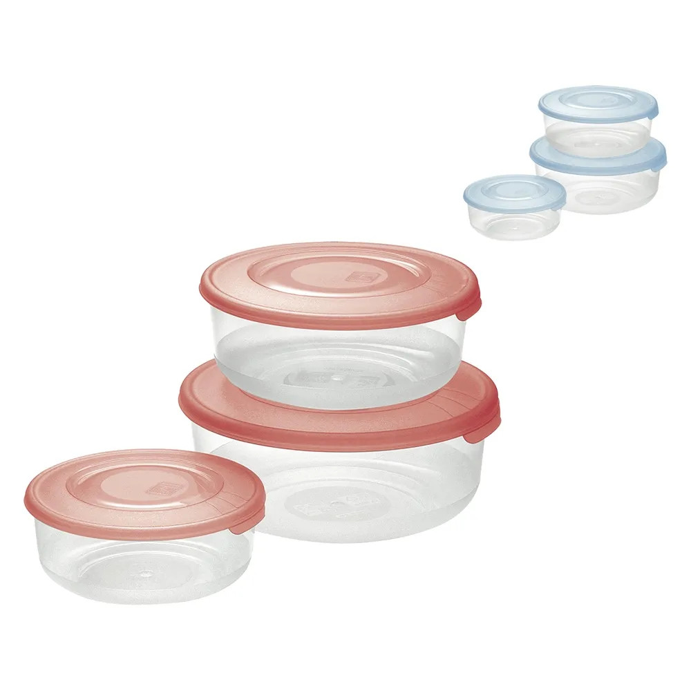 CONTENITORE TONDO IN PLASTICA SET 'FRIGO BOX' - TONTARELLI - Vista Principale