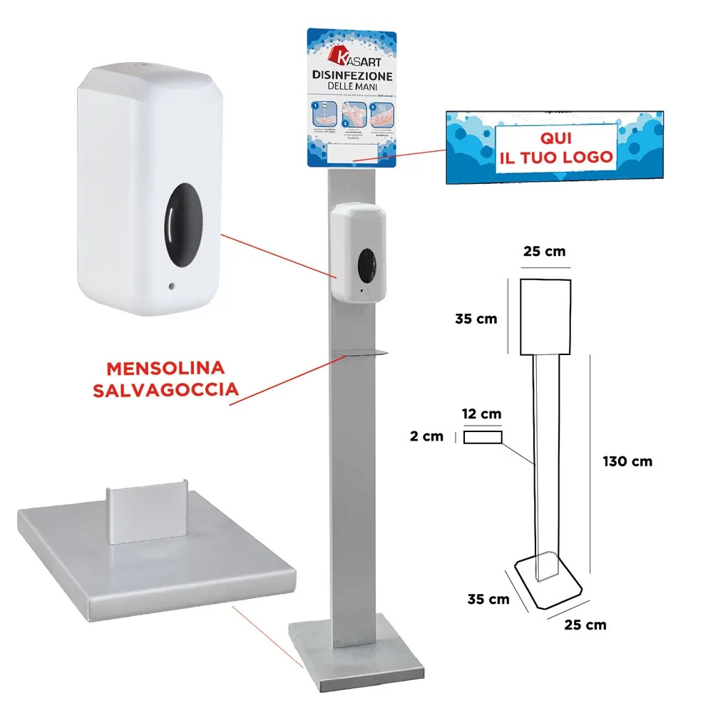 PIANTANA CON DISPENSER AUTOMATICO - KASART - Vista Principale