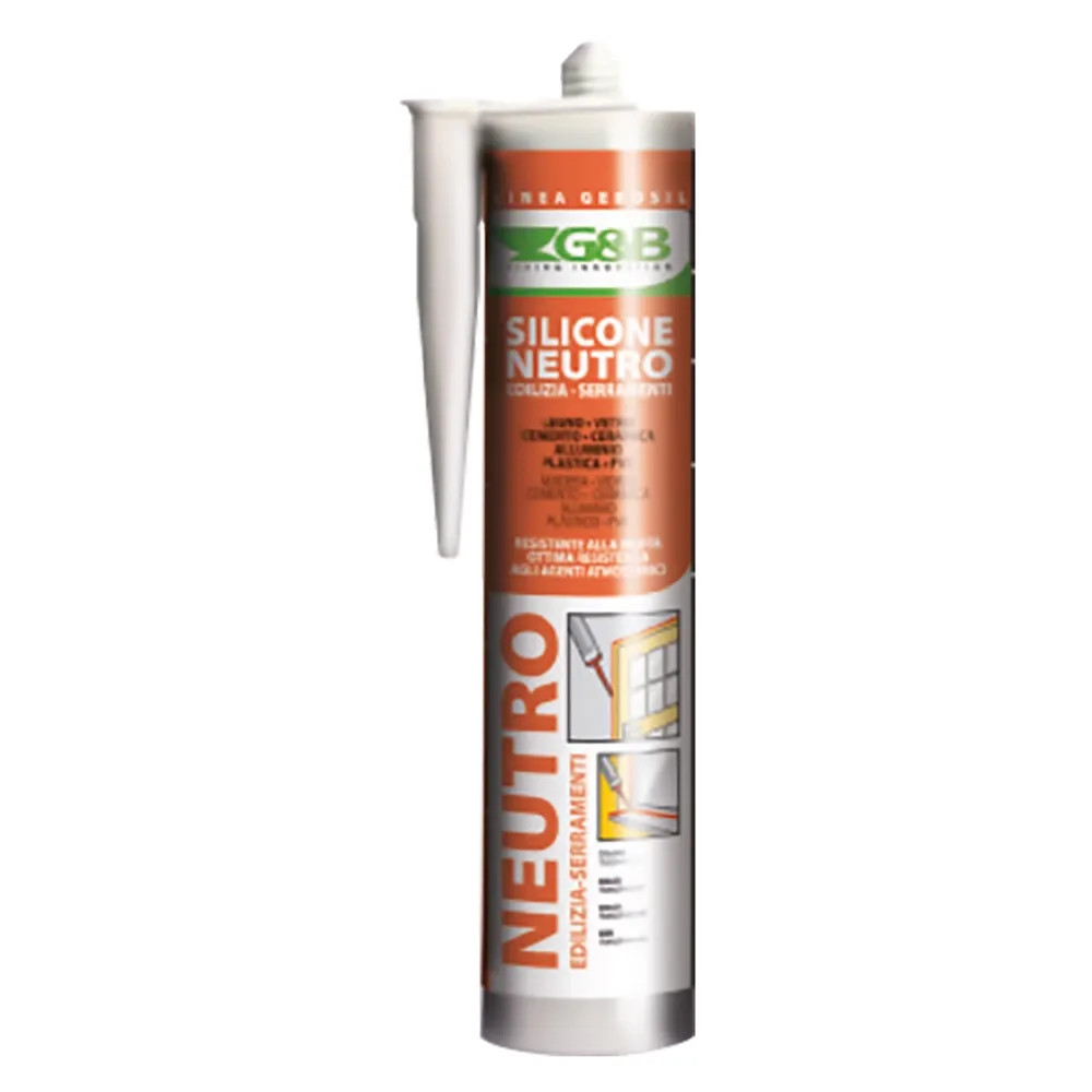SILICONE NEUTRO PER EDILIZIA E SERRAMENTI 'GEBOSIL grigio - G&B - Vista Principale