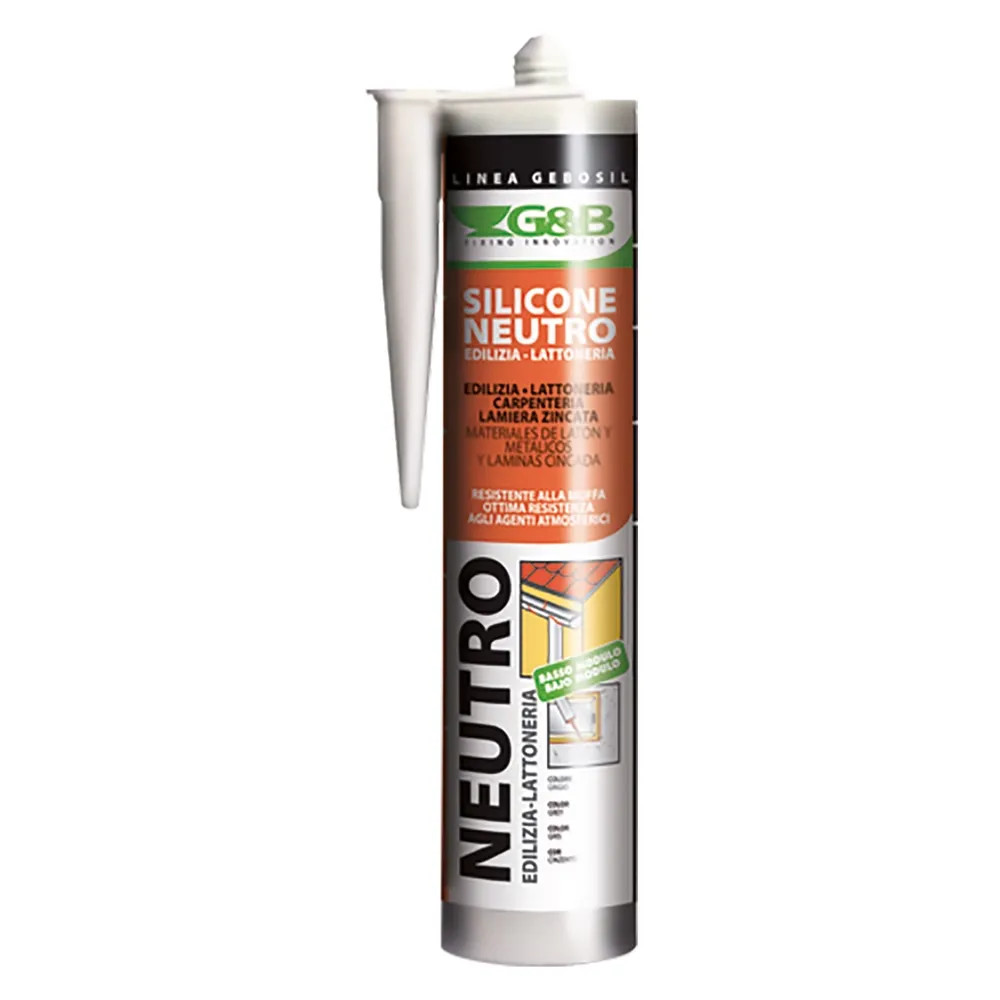 SILICONE NEUTRO PER LATTONERIA 'GEBOSIL' grigio - G&B - Vista Principale