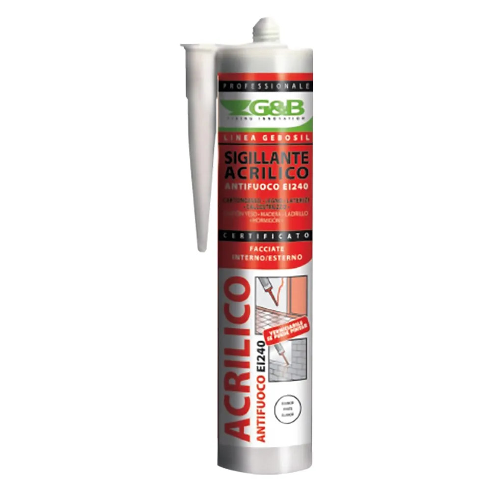SILICONE ACRILICO PER CARTONGESSO E DECORAZIONI 'G bianco - G&B - Vista Principale