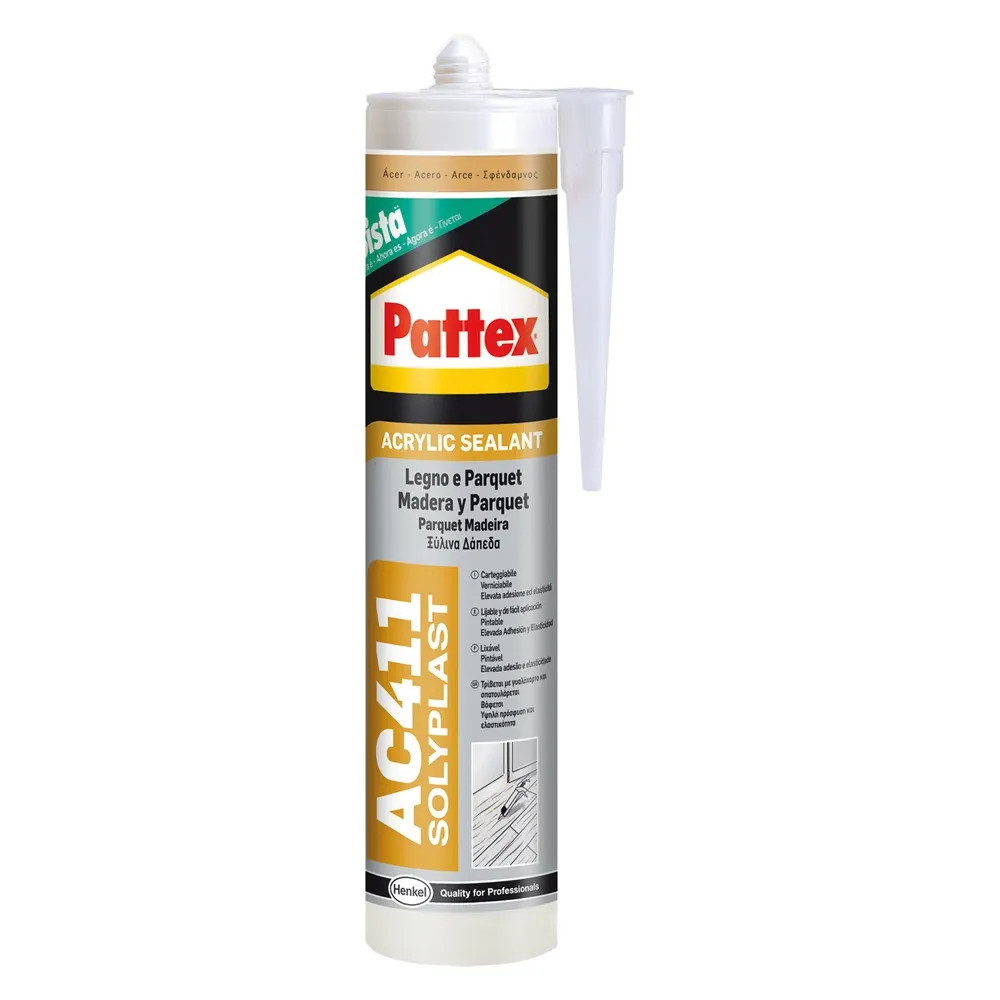 SILICONE ACRILICO PER LEGNO E PARQUET - PATTEX