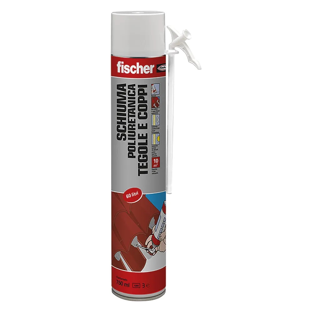SCHIUMA POLIURETANICA 'TEGOLE E COPPI' PU T 750 ml - FISCHER - Vista Principale