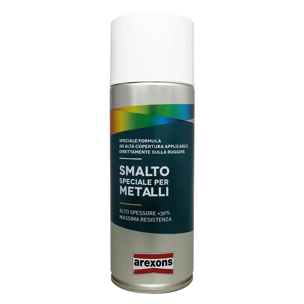 SMALTO SPRAY SPECIALE METALLI - bianco ghiaccio opaco - AREXONS - Vista Principale