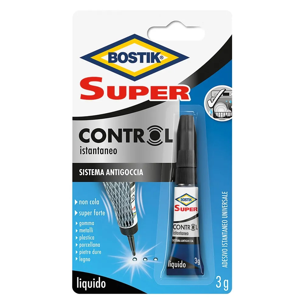 ADESIVO CIANOCRILATO 'SUPER CONTROL' - BOSTIK - Vista Principale