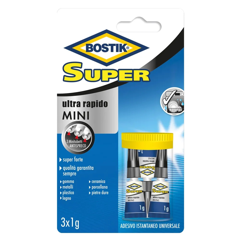 ADESIVO ISTANTANEO UNIVERSALE 'SUPER MINI' - BOSTIK - Vista Principale