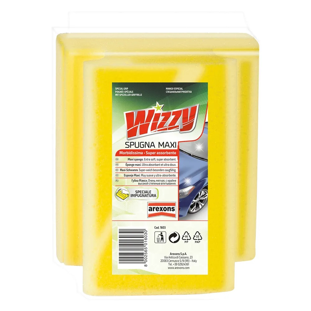 SPUGNA MAXI LAVAGGIO AUTO 'WIZZY' - AREXONS - Vista Principale