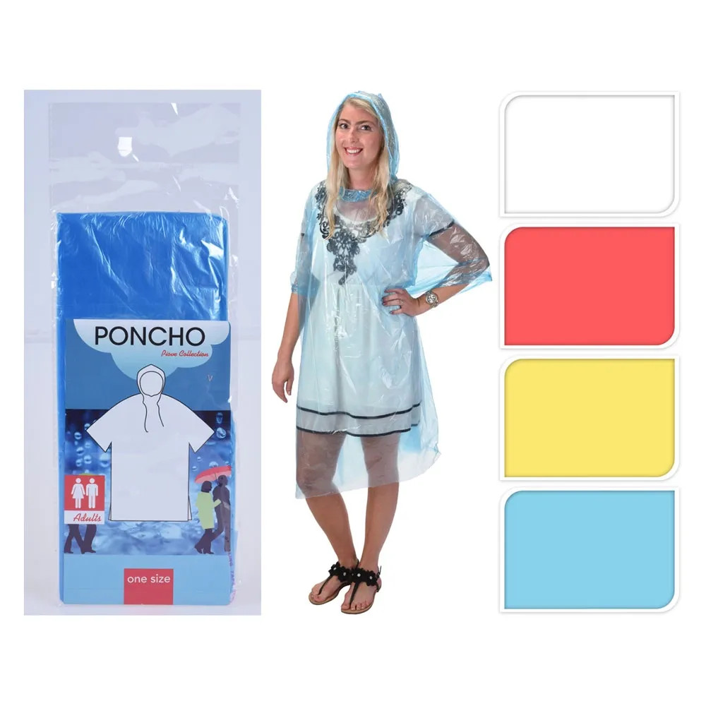 IMPERMEABILE TASCABILE MONOUSO 'PONCHO' - Senza Marca - Vista Principale