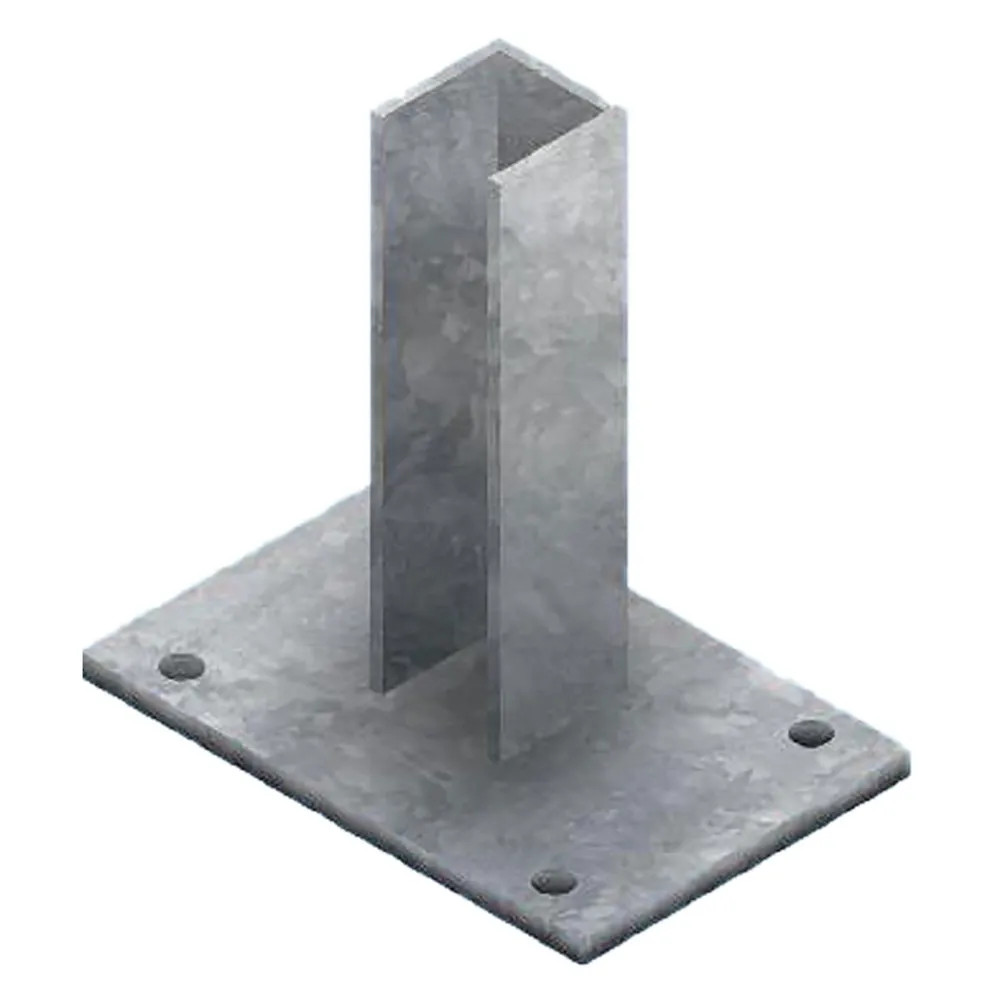 SUPPORTO PER PALETTO QUADRO zincata - FERRO BULLONI
