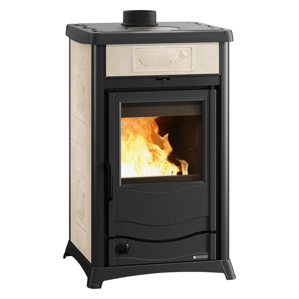 TERMOSTUFA A LEGNA 'TERMOROSSELLA PLUS EVO DSA 4.0' - NORDICA EXTRAFLAME - Vista Principale